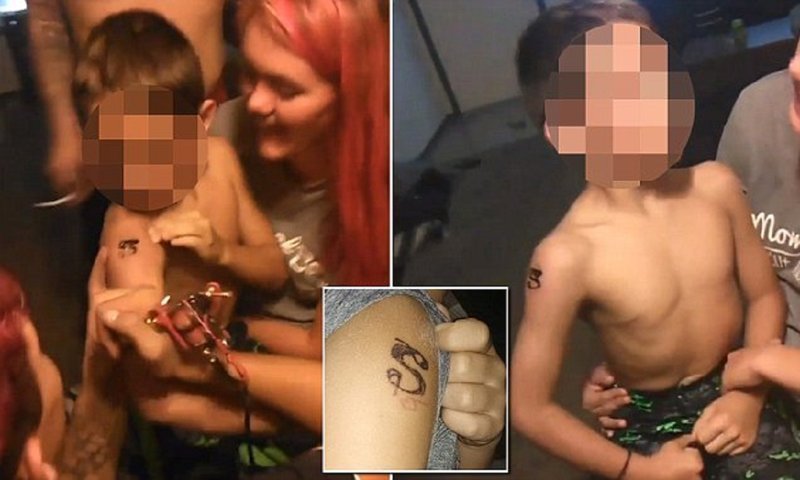 Видео с татуированным ребенком стало причиной полицейского расследования