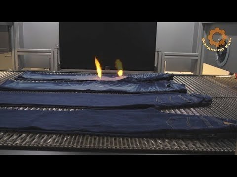 Как делают модные джинсы лазером 