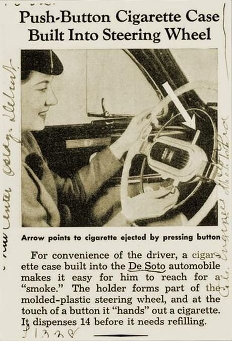 DeSoto: рулевое колесо со встроенным портсигаром