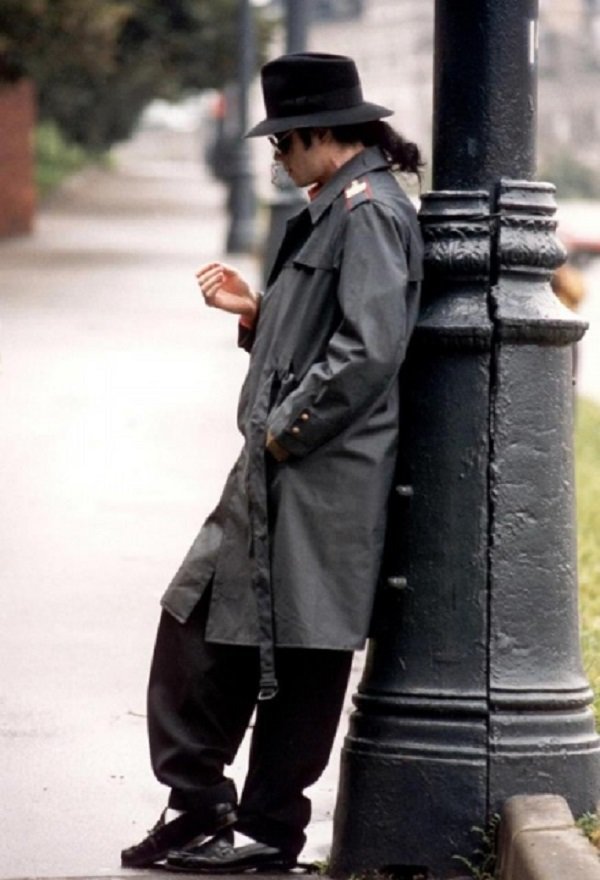 Майкл Джексон в Москве. Снимок сделан во время его первого визита в Россию,1993 