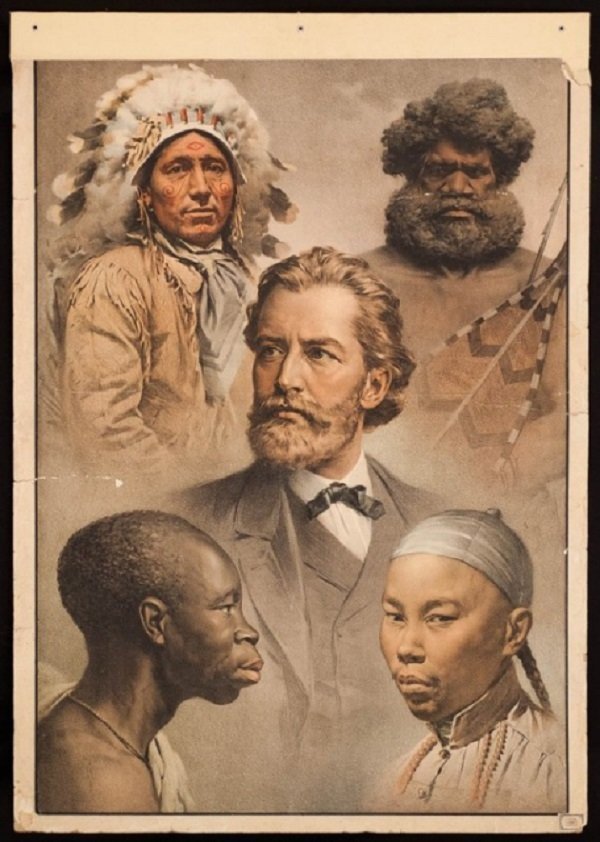 «Пять рас человечества». Плакат, 1911 год