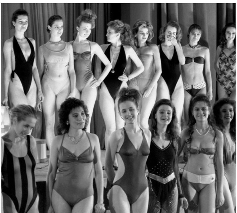 Фотографии первого официального конкурса красоты в СССР «Московская красавица»