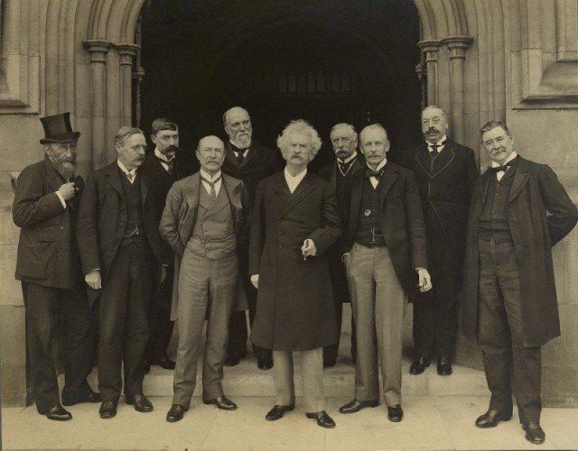 Марк Твен в Палатах парламента. Лондон, 1907 год.