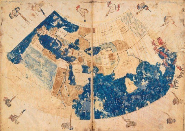 Карта мира Птолемея, 150 н.э. 