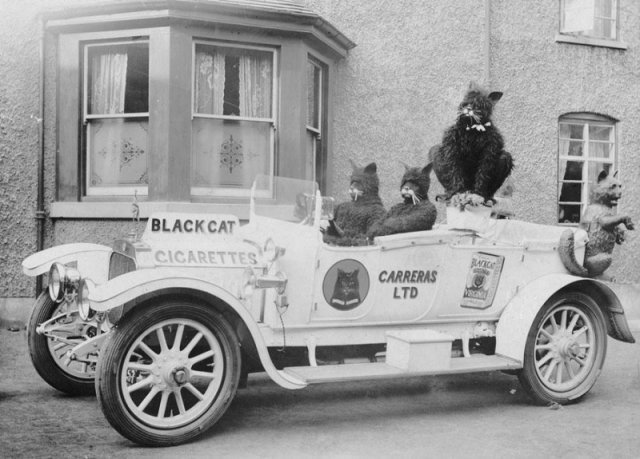 Реклама сигарет Black Cat, 1915