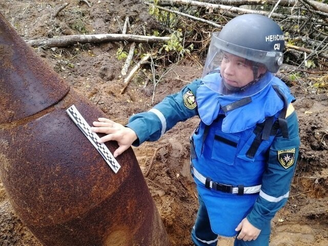 В Новгородской области взорвали авиабомбу весом около тонны