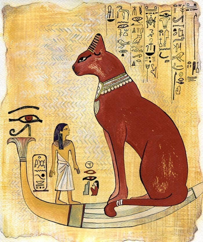 Кот в древнеегипетском стиле