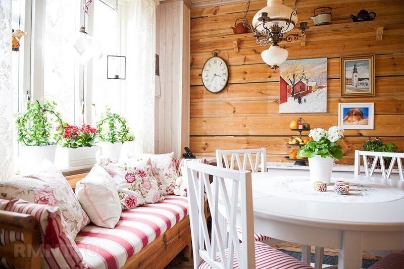 Скандинавский стиль в интерьере деревянного дома