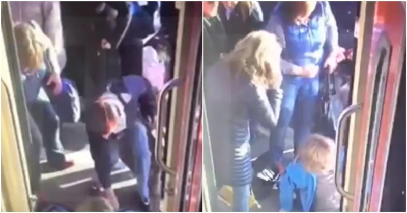 В Петербурге пассажирка упала между платформой и вагоном поезда: видео