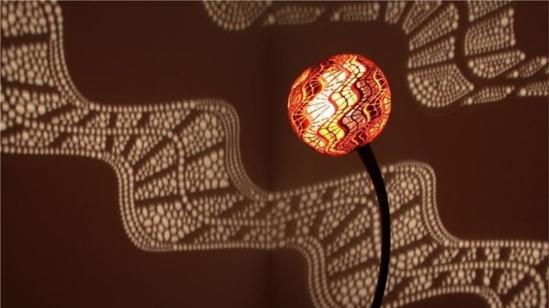 Уникальная лампа из высушенной африканской тыквы своими руками