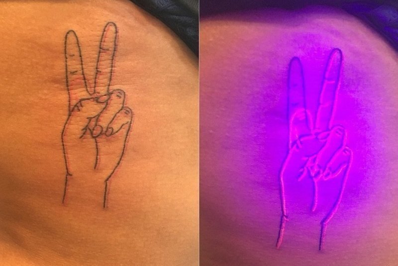 23 крутые татуировки американской художницы, которые светятся в темноте