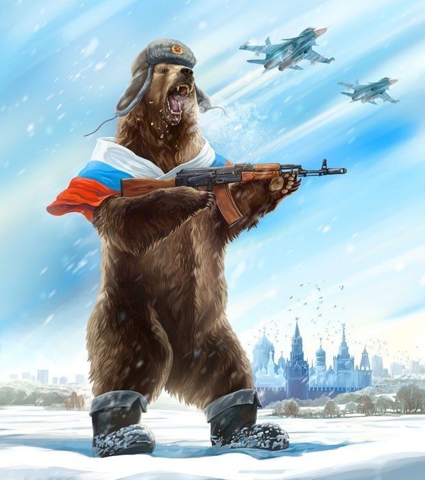 Чем ближе к России, тем злее медведи	