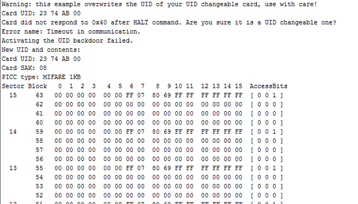 Пробуем считать карту.