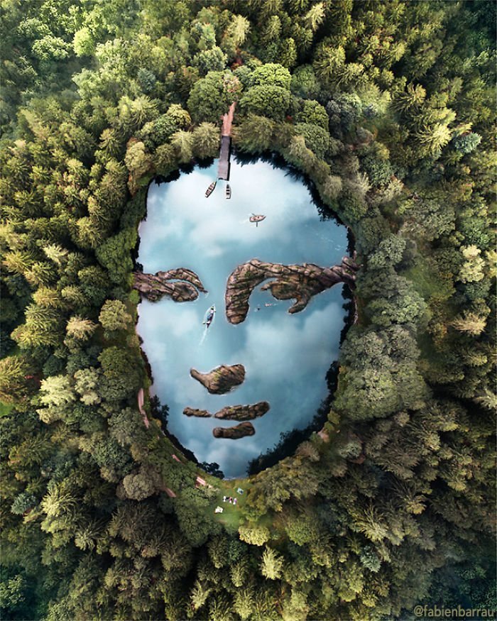 Французский цифровой художник создает фото манипуляции, навеянные ему парейдолией