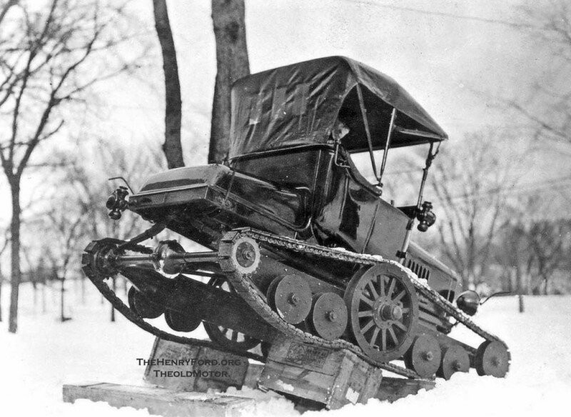 "Форд-Т" на гусеничном ходу. Испытания. 1918 год.