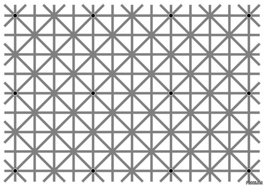 Ваши глаза не смогут увидеть все 12 точек одновременно