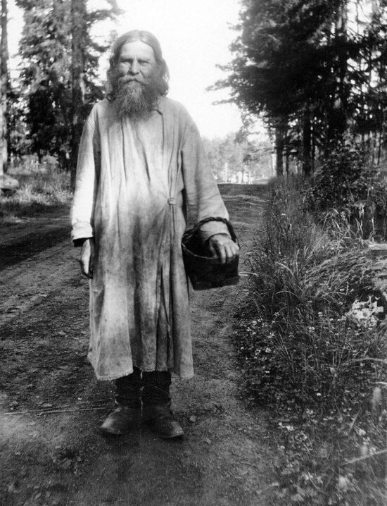 Монах Валаамского монастыря, Карелия, 1935 год. 