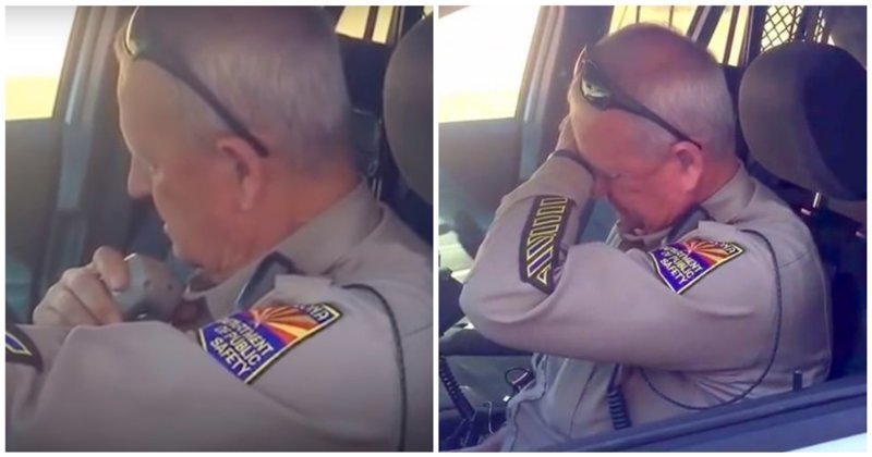 Полицейский не смог сдержать слез, уходя на пенсию с любимой работы