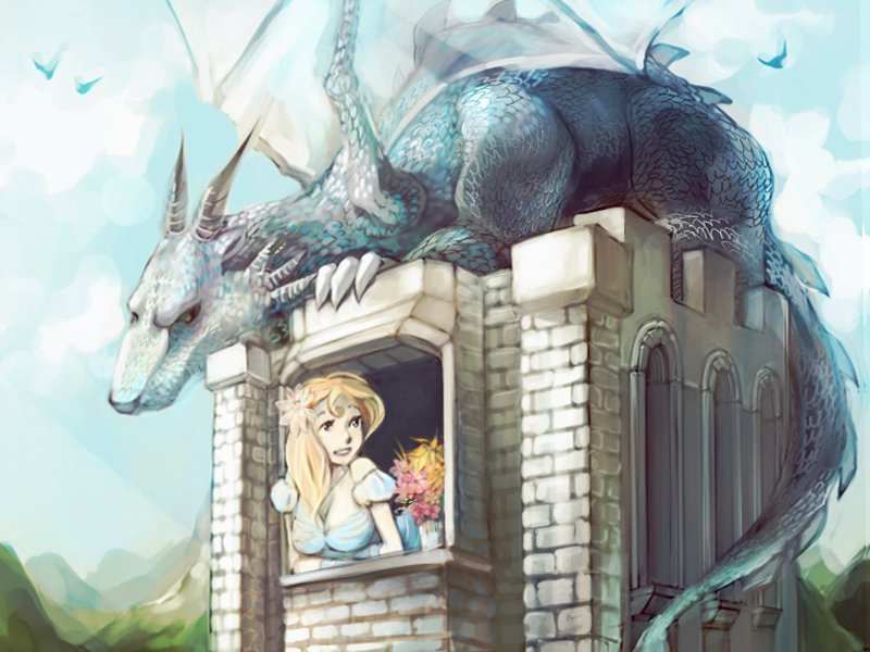 Стереотип 4.  Дракон — большая, злая ящерица, победив которую, рыцарь автоматически получает славу, почет и принцессу в придачу