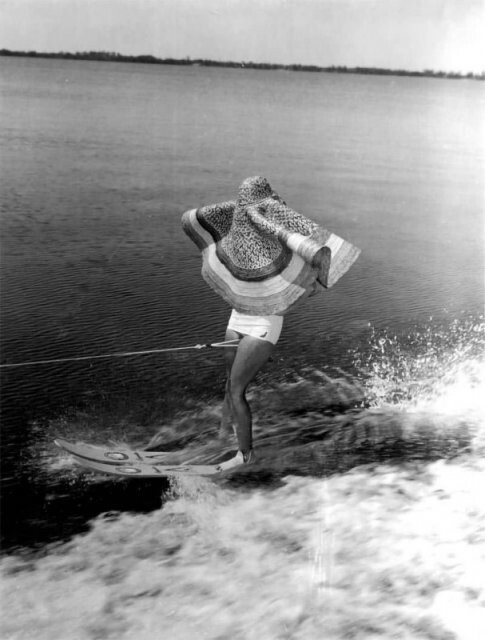Трюкачка на водных лыжах. Флорида,1963