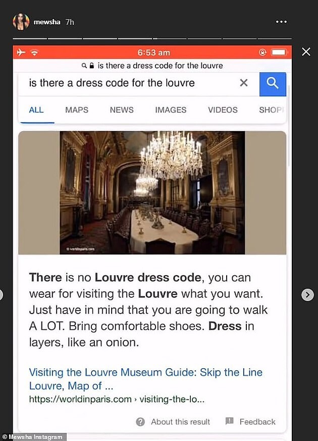Дресс-код для Лувра: австралийскую модель не пустили в музей из-за глубокого декольте