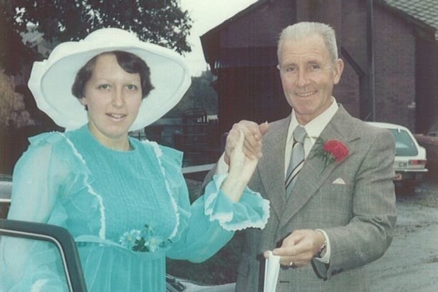 Мария-Луиза со своим отцом в день ее первой свадьбы