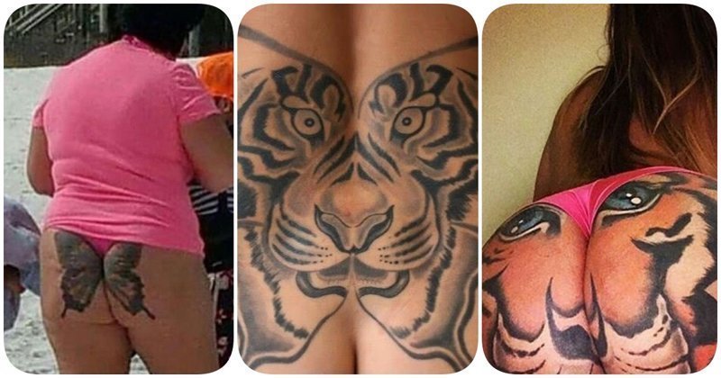 16 ужасных татуировок на женских ягодицах