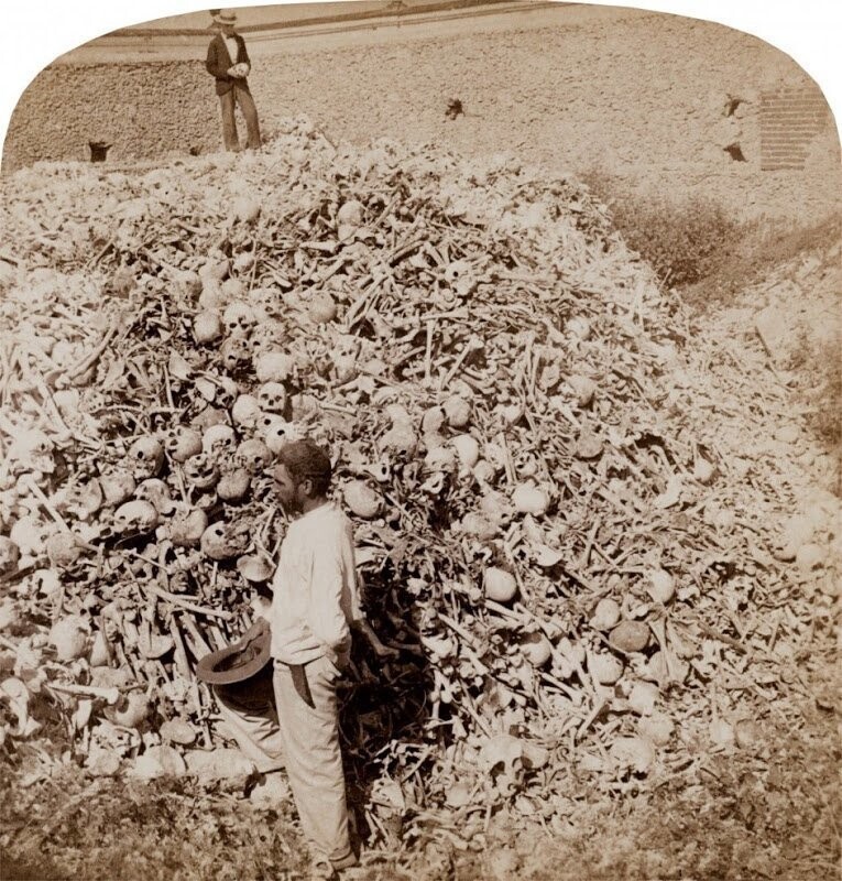 Двести тысяч скелетов - кладбище Колон, Гавана, Куба. 1899. Фото: Библиотека Конгресса
