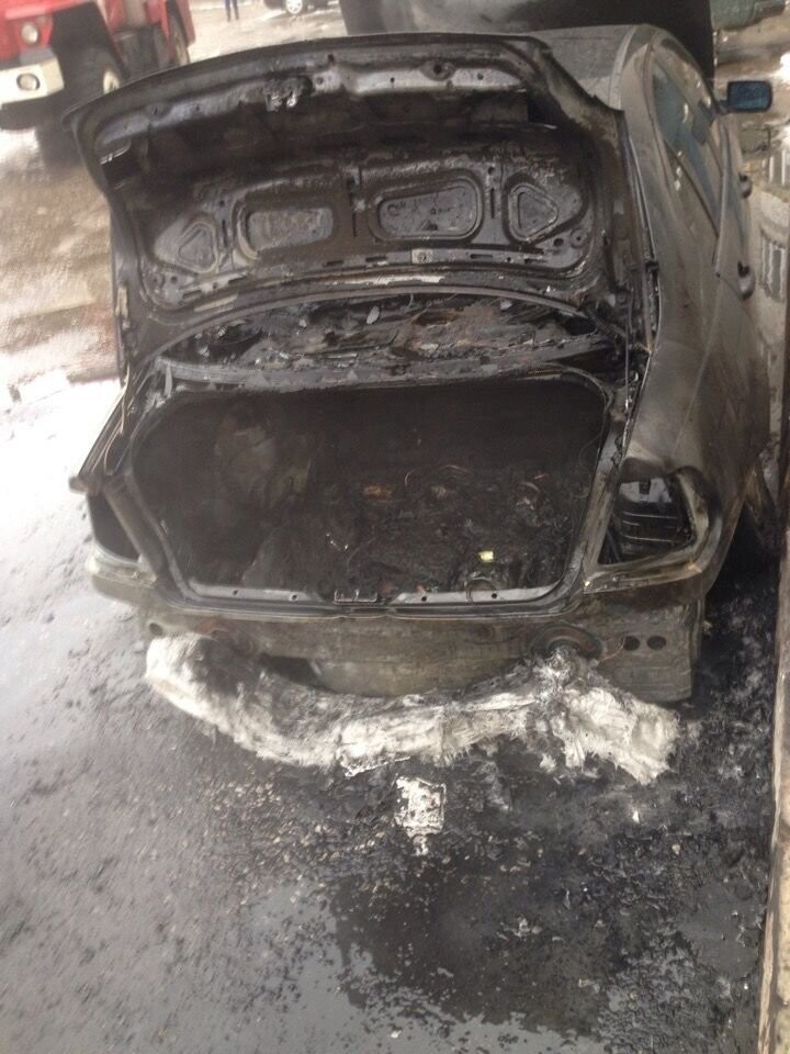 Во Владимире пьяный водитель едва не сгорел в своем автомобиле