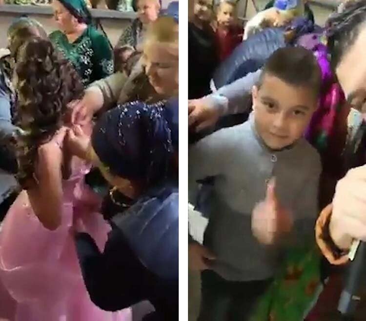 Необычная цыганская свадьба в Румынии, где 10-летний мальчик взял в жёны 8-летнюю девочку
