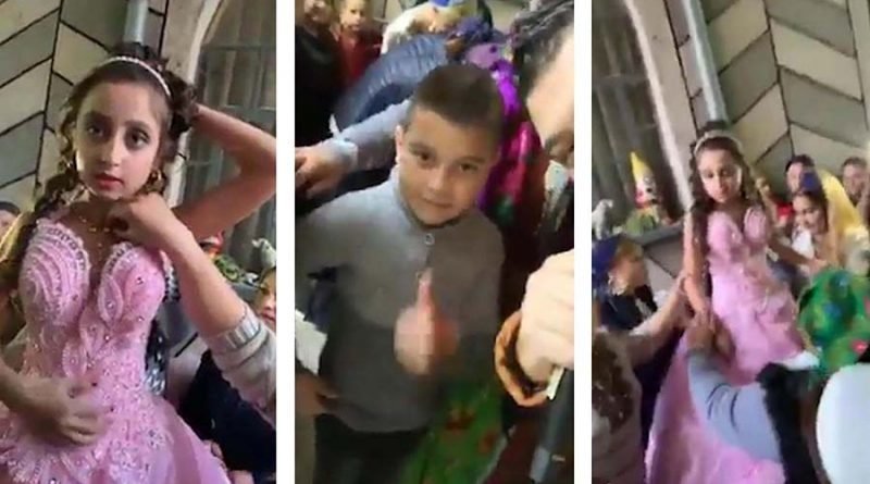 Необычная цыганская свадьба в Румынии, где 10-летний мальчик взял в жёны 8-летнюю девочку