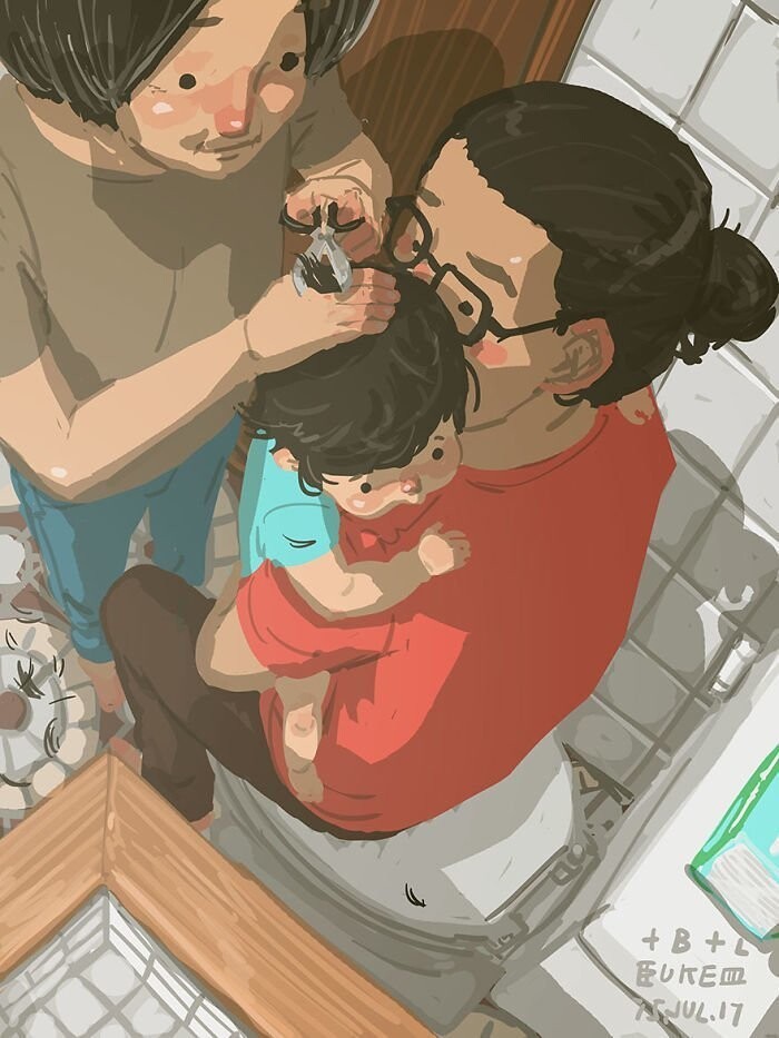 Отец-одиночка рассказывает в комиксах о радостях родительства