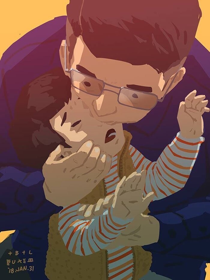 Отец-одиночка рассказывает в комиксах о радостях родительства