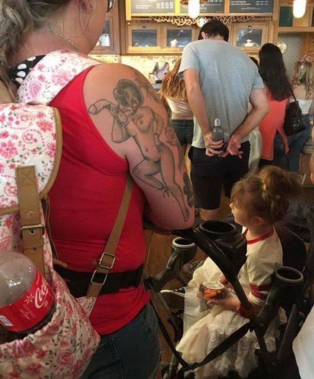 Мама, а что могло пойти не так, чтобы ты сделала такую татуировку?