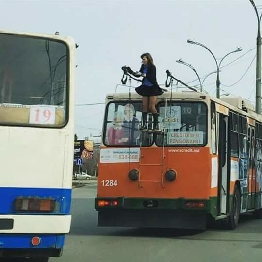 Просто водитель троллейбуса в Кишинёве