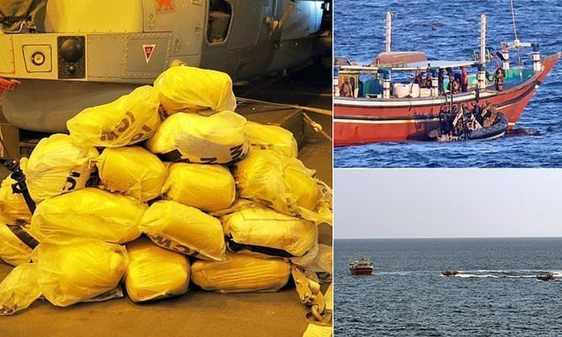 Видео: в Персидском заливе задержан корабль с 3 тоннами гашиша на борту