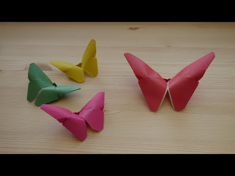 Оригами. Как сделать бабочку из бумаги (видео урок) 