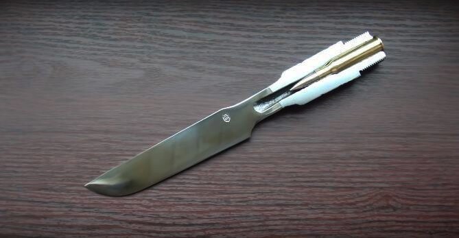 Необычные ножи сделанные из огнестрельного оружия