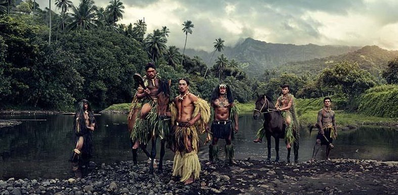 Племя из Атуоны, Хива-Оа, Маркизские острова, Французская Полинезия