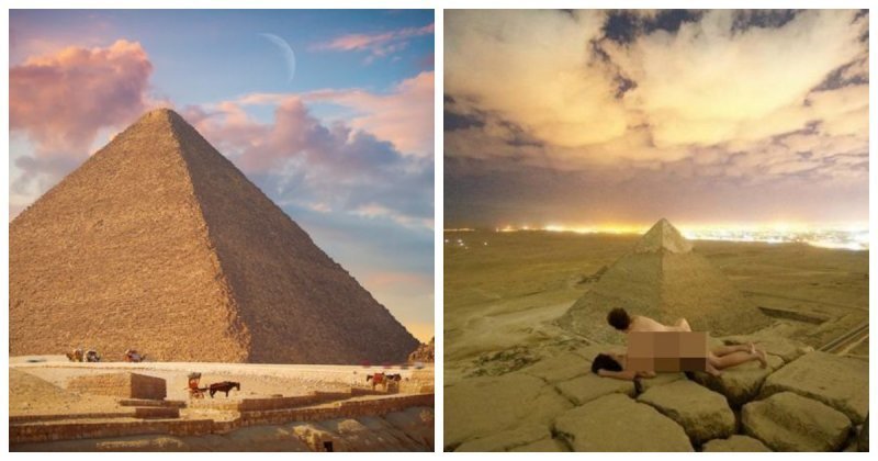 Туристы занялись сексом на вершине пирамиды и навлекли на себя гнев египтян