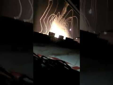 Падение ракеты на полигоне Капустин Яр - С-300 взорвалась в воздухе и упала рядом со строениями 