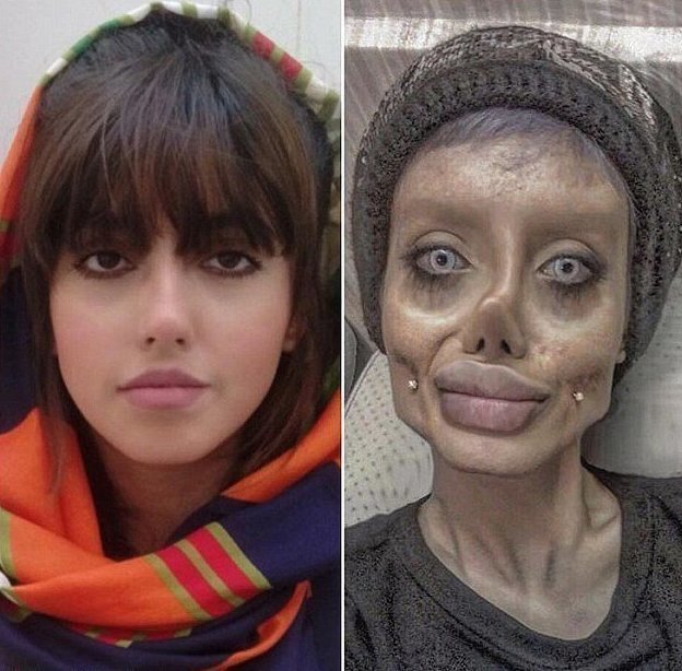 Подобное к подобному: иранская "Джоли" завела себе подругу, похожую на Барби
