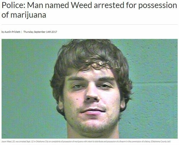 Мужчина по имени Вид ("Трава") арестован за хранение марихуаны