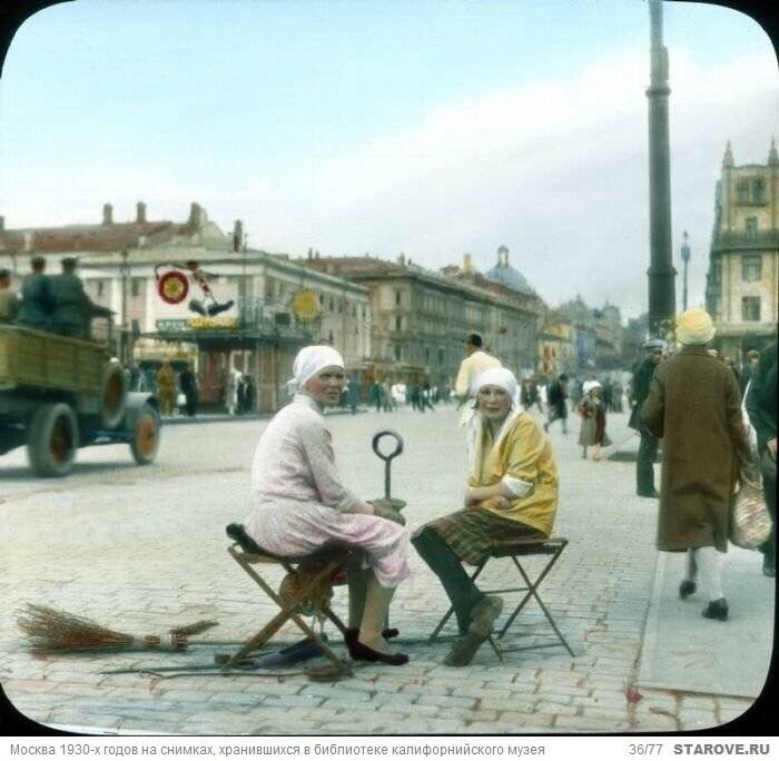 Уникальные цветные фото Москвы 1930-х годов . Часть 2