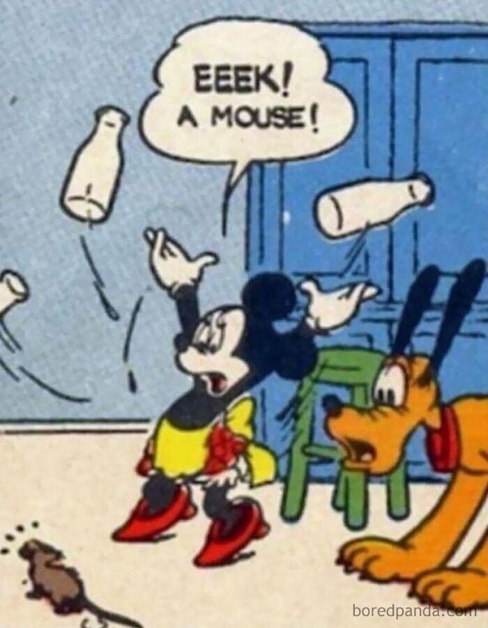 Мышь боится мышь