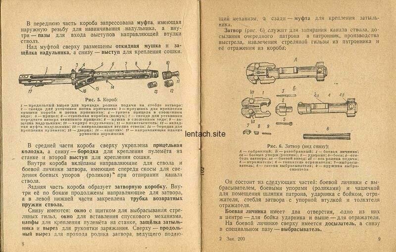 Руководство по использованию германского единого пулемета mg-42. ви нко ссср 1944 г