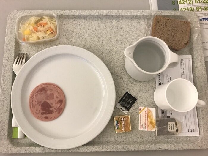 Настоящий ужин в больнице Германии