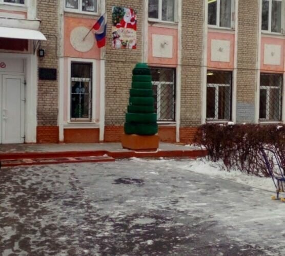 Елка около школы №13 в Брянске