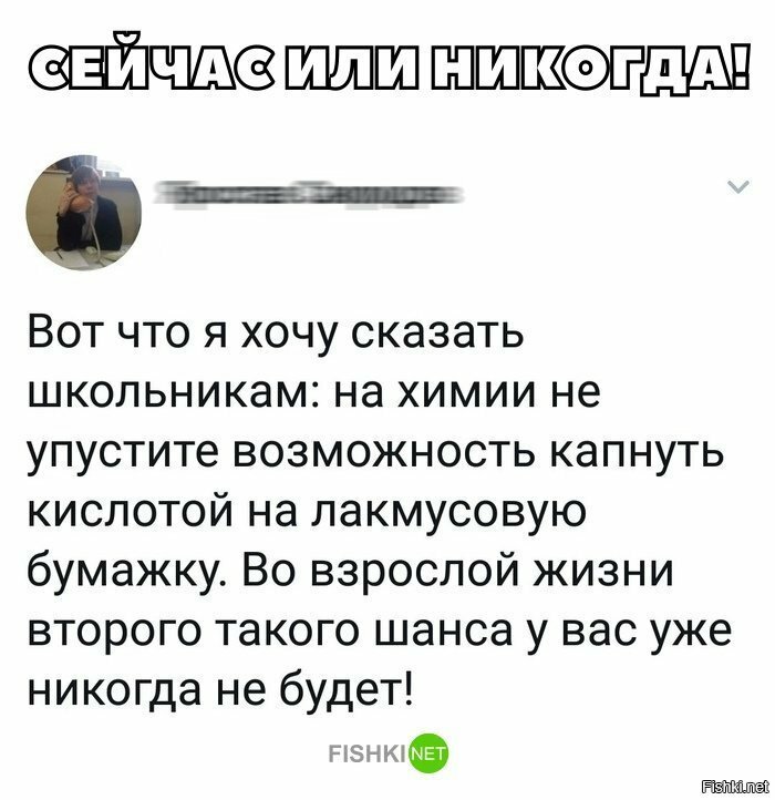 Сейчас или никогда