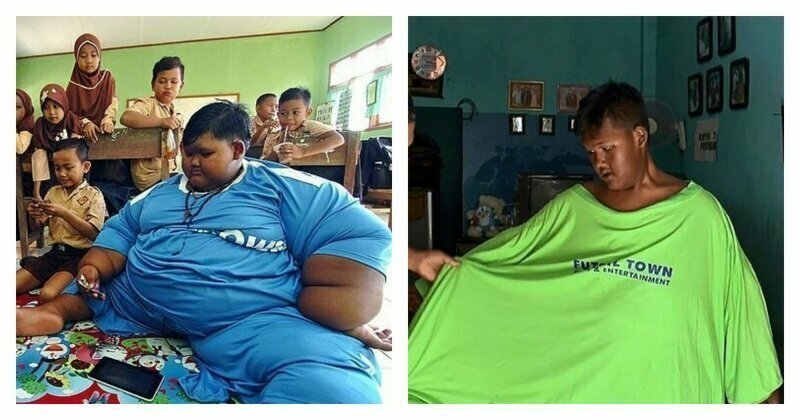 Самый толстый мальчик в мире сбросил почти половину собственного веса